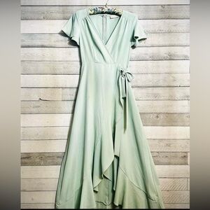 Altar'd State Sage High Low Dress